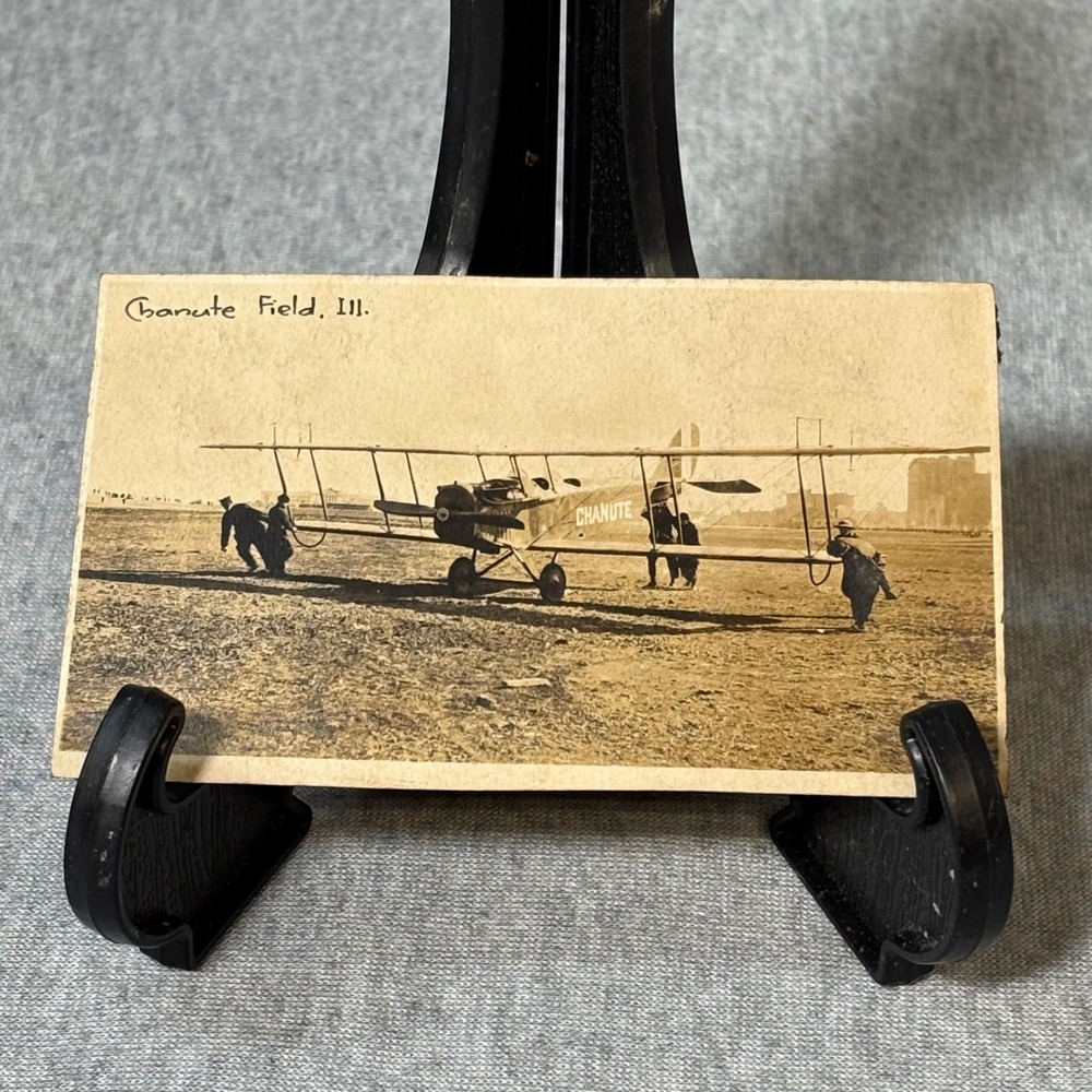 VTG Chanute Field Illinois Army Airplane Photo Grant Park Chicago Biplane WWI